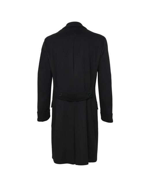 Franzese Collection Black Double-Breasted Coats for men