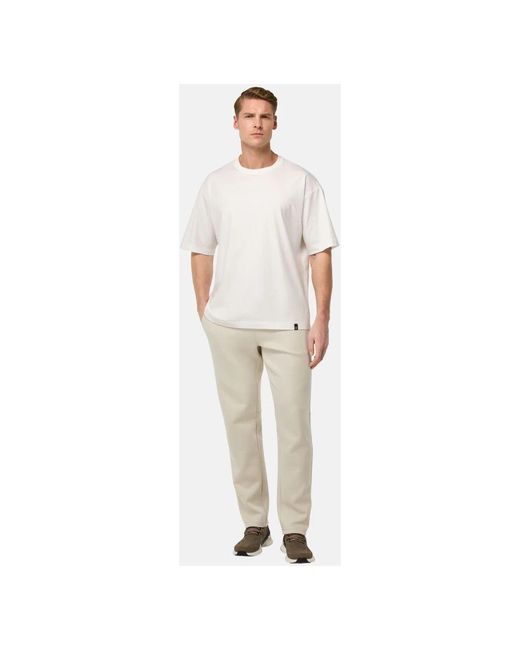 Boggi Leichte Scuba Baumwollmischung Hose in Natural für Herren
