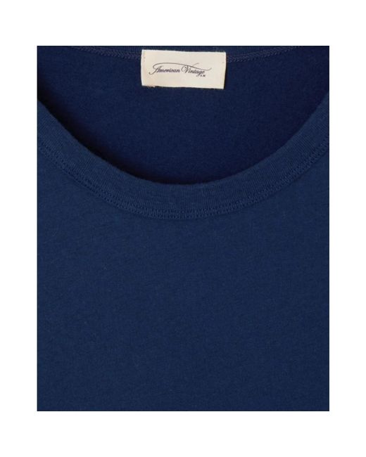 American Vintage Blue T-Shirts for men