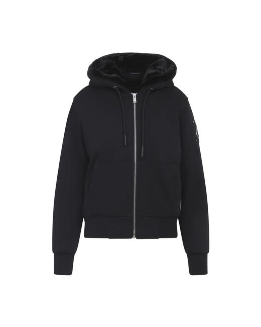 Zip-Throughs di Moose Knuckles in Black