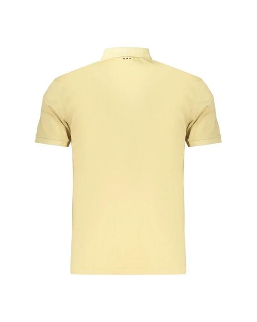 Napapijri Yellow Polo Shirts for men