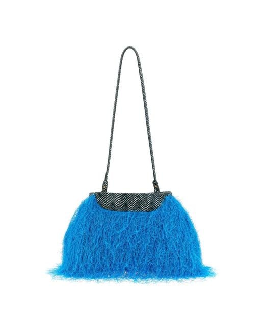 Dries Van Noten Blue Shoulder Bags
