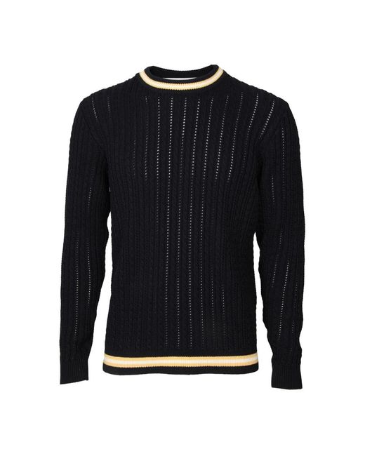 Golden Goose Deluxe Brand Black Round-Neck Knitwear for men
