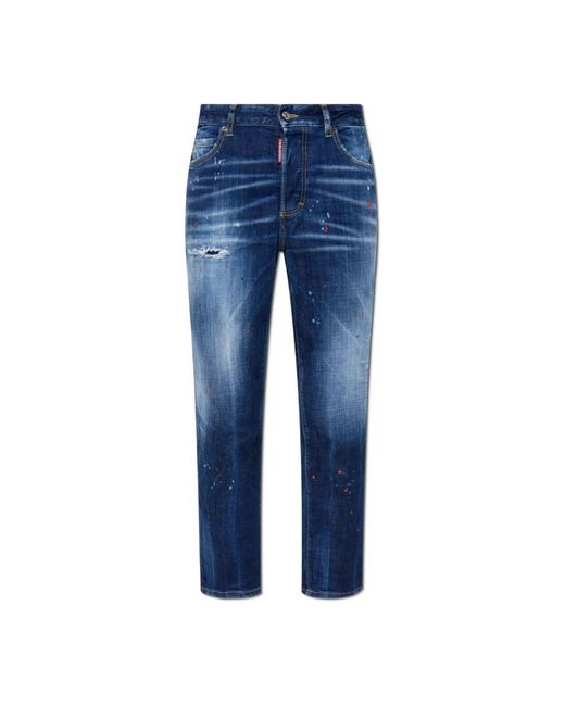 DSquared² Blue Straight Fit Jeans