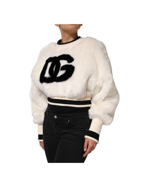 Dolce & Gabbana Black Round-Neck Knitwear
