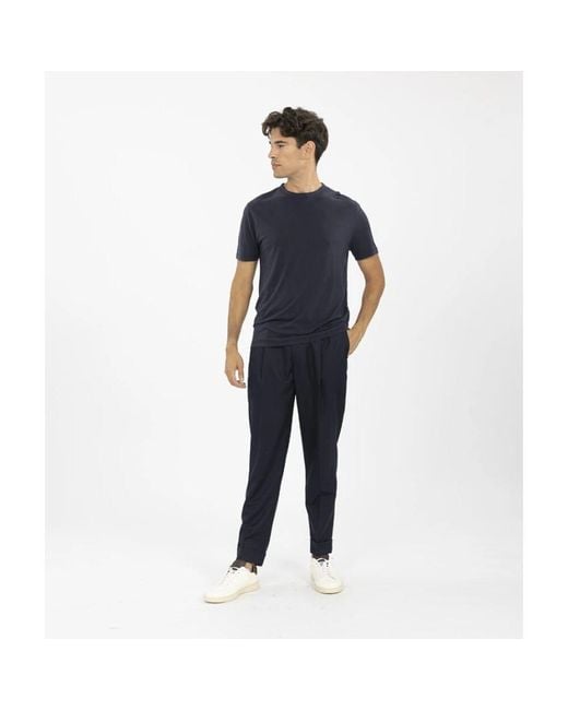 Officine Generale Wollfaltenhose in Blue für Herren