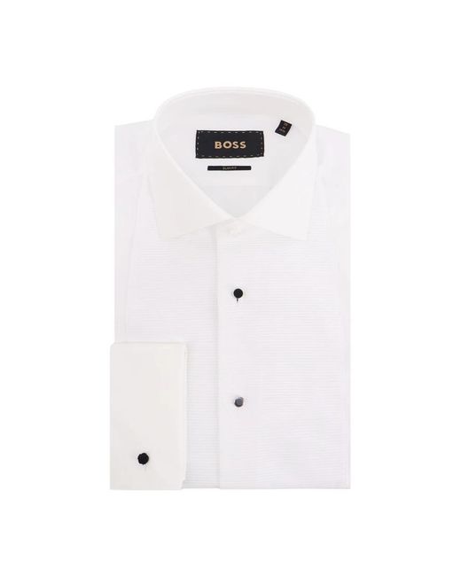 Boss White Formal Shirts for men