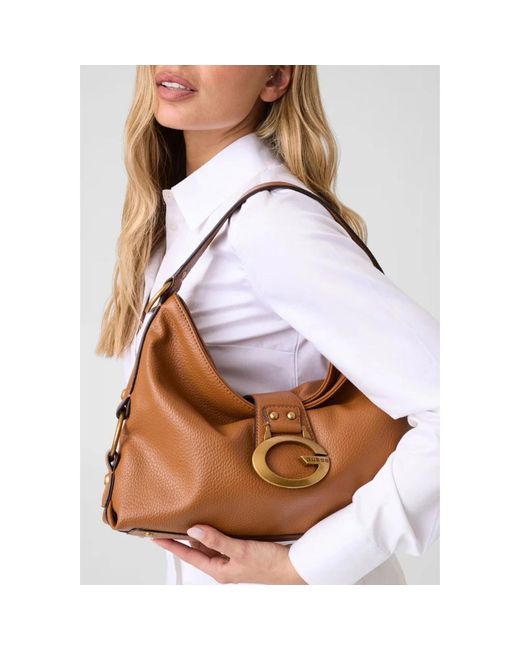 Guess Brown Shoulder Bags