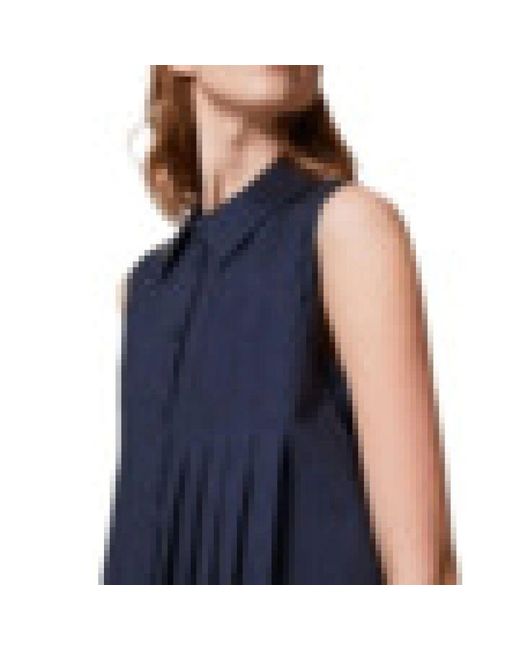 Twinset Blue Dunkelblaues Hemd Elegant Bequeme Styling