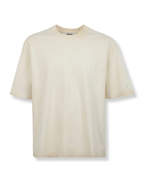 Golden Goose Deluxe Brand White T-Shirts for men