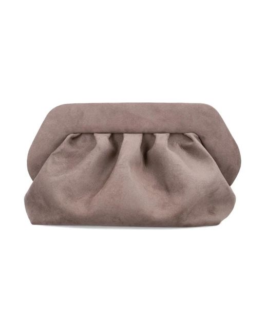 Clutches THEMOIRÈ de color Brown