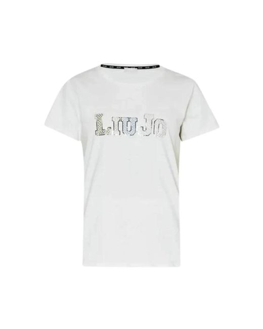 Liu Jo White Casual t-shirt für frauen,klassisches t-shirt
