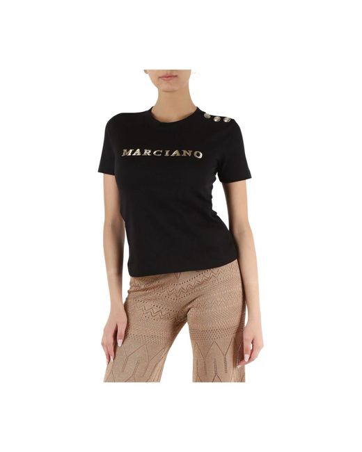 Tops > t-shirts Marciano en coloris Black