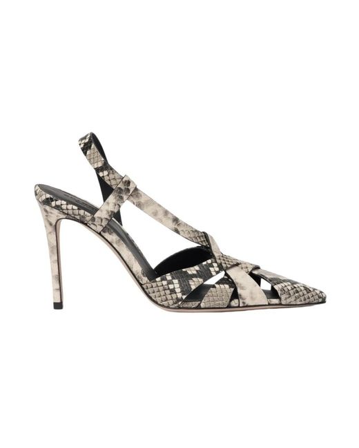 Scarosso Metallic Pumps