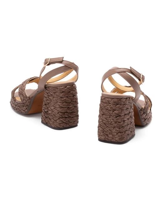 Castaner Brown High Heel Sandals