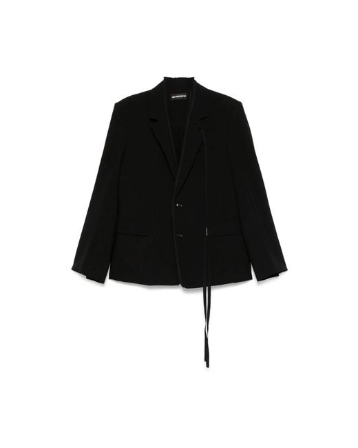 Ann Demeulemeester Black Blazers for men