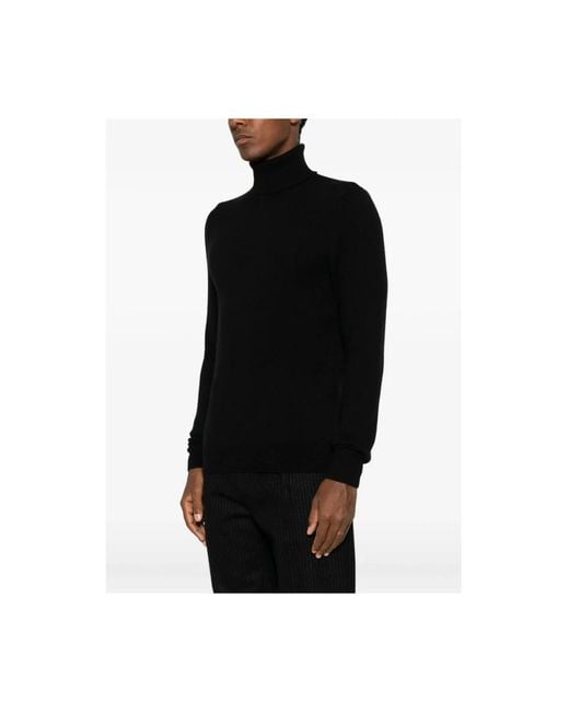 Malo Black Cashmere Knitwear for men