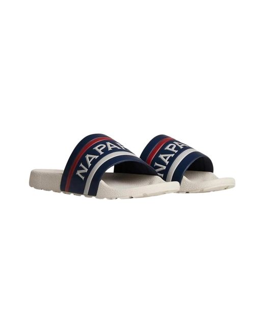 Sliders Napapijri pour homme en coloris Blue