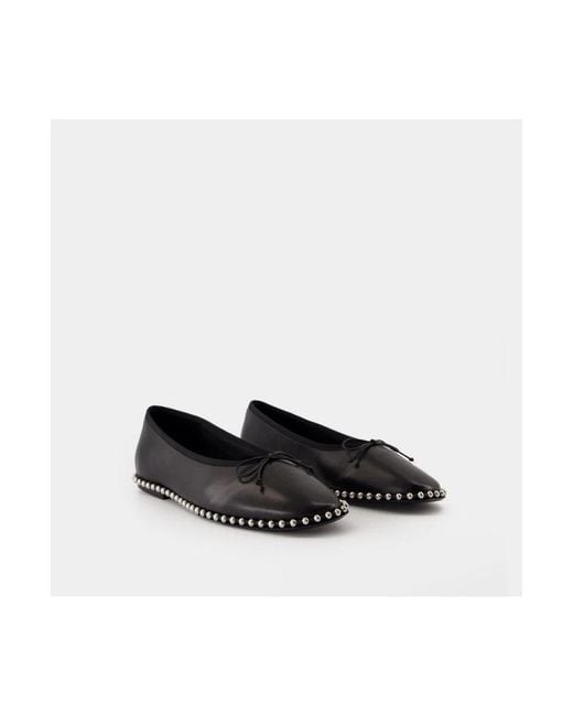 Alexander Wang Black Lina Ballchain Ballerinas