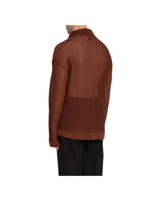 Knitwear > v-neck knitwear Bonsai pour homme en coloris Brown
