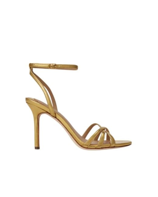 Ralph Lauren Metallic High Heel Sandals
