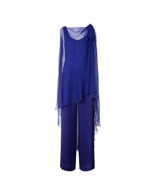 Alberta Ferretti Blue Jumpsuits