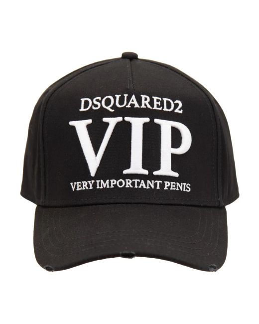 DSquared² Accessoires ,Zwart ,Katoen Baseball Cap in het Black