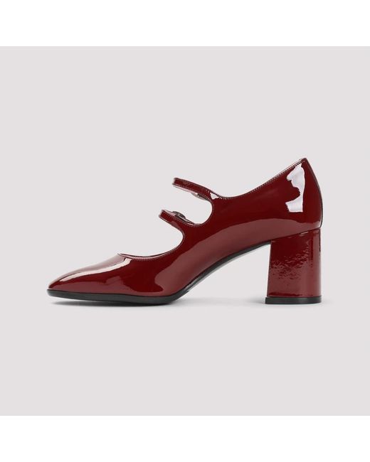 CAREL PARIS Red Rote lackleder pumps eleganter stil
