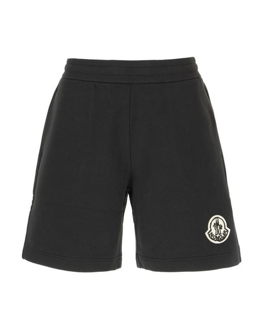 Moncler Black Casual Shorts for men