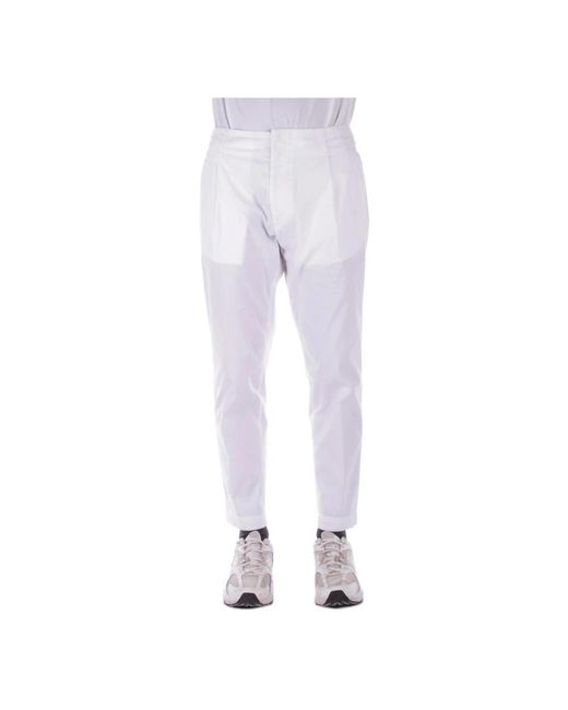 Slim-Fit Trousers di Dondup in Purple da Uomo