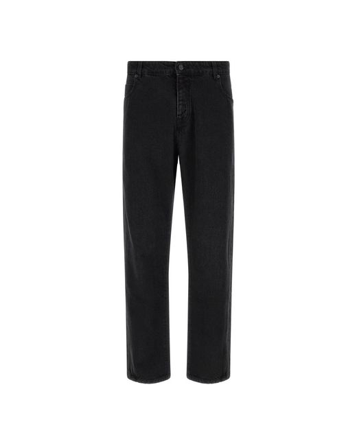 Balmain Black Straight Fit Jeans for men