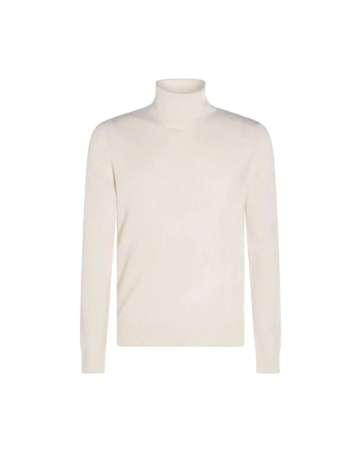 Malo White Cashmere Knitwear for men