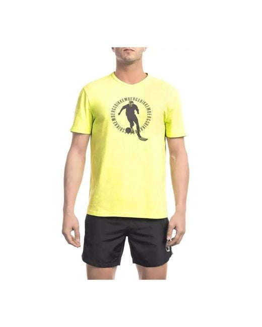 Bikkembergs Yellow T-Shirts for men