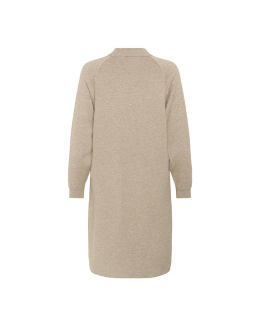 Cream Natural Knitted Dresses