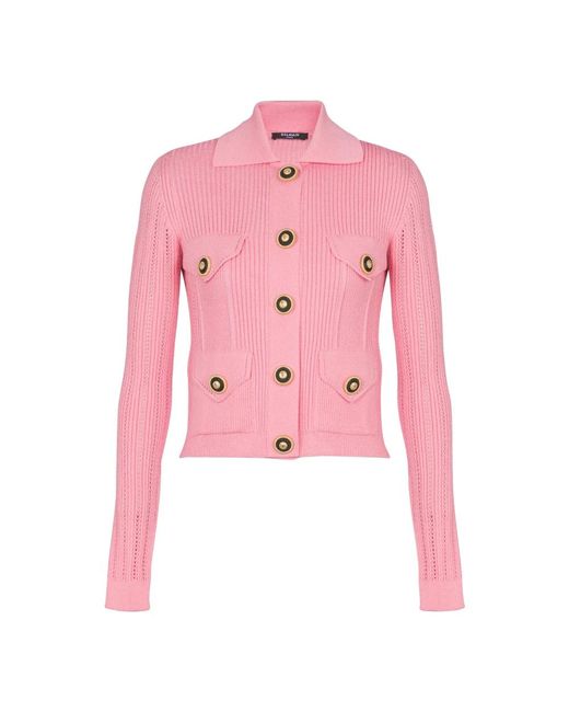 Balmain Vest Met Geborduurd Logo in het Pink