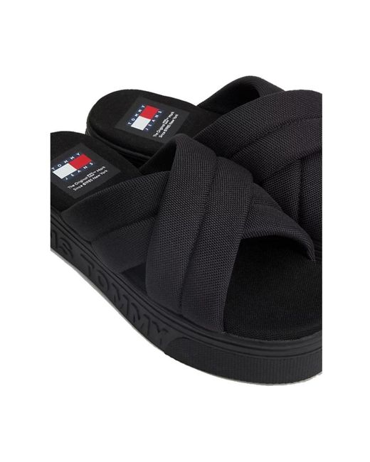 Tommy Hilfiger Black Sliders