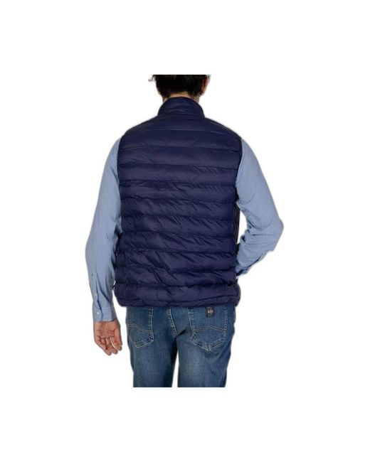 U.S. POLO ASSN. U. Polo Assn. ,Jassen ,Blauw ,Blauwe Lichtgewicht Polyamide Jas in het Blue voor heren