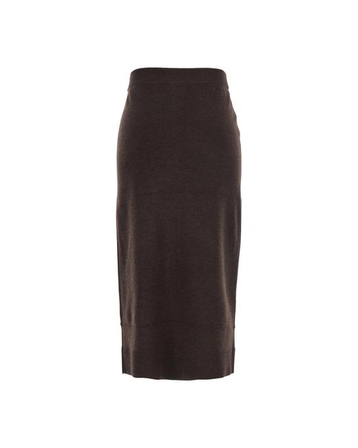 Victoria Beckham Brown Midi Skirts