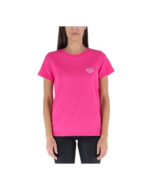 A.P.C. Pink T-Shirts