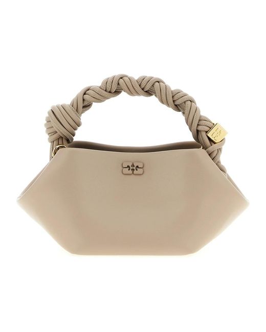 Ganni Natural Handbags