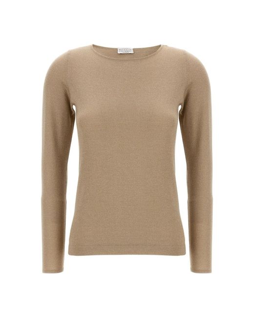 Brunello Cucinelli Natural Cashmere Knitwear