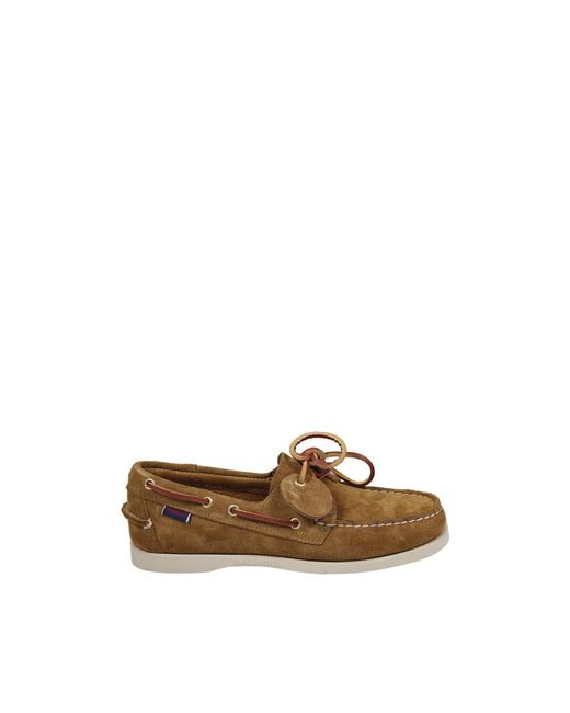 Sebago Brown Sailor Shoes for men