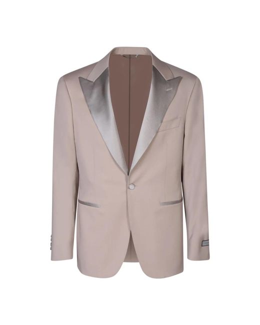 Canali Pink Single Breasted Suits for men