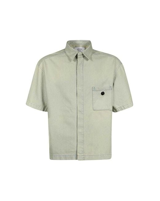 Ambush Denim Shirt Met Voorzak in het Green voor heren