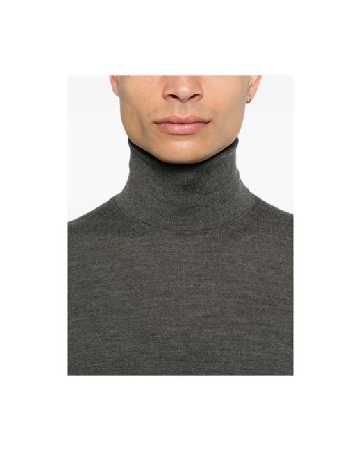 Malo Gray Turtlenecks for men