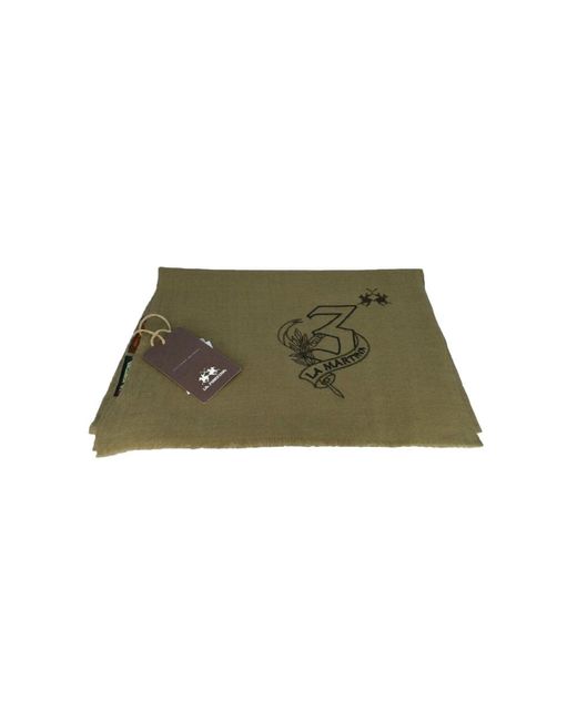 La Martina Green Winter Scarves