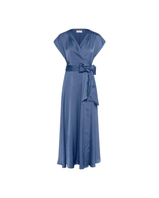 Midi Dresses Cream en coloris Blue