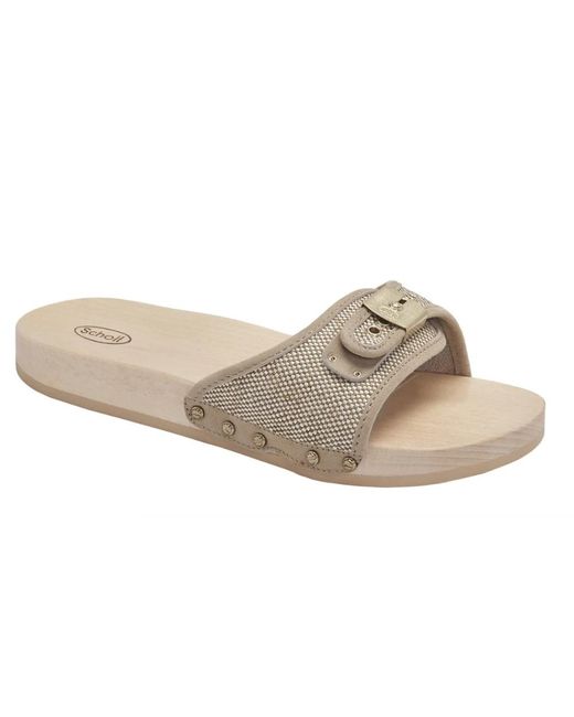 Scholl White Sliders