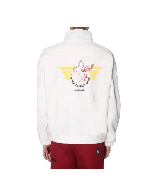 MSGM Zip Sweatshirt in het Red voor heren