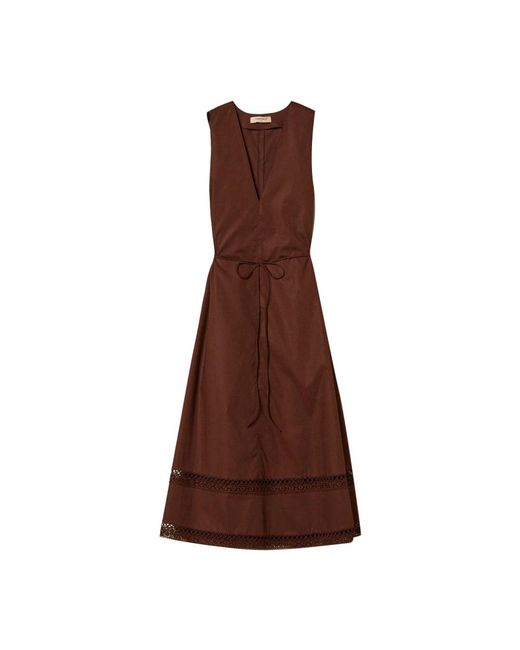 Twinset Brown Midi Dresses